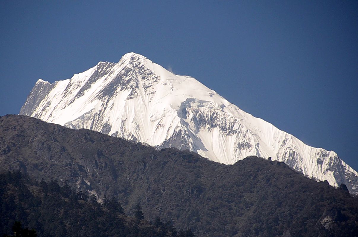 12 Annapurna II Close Up From The Trail After Bagerchap On The Annapurna Circuit 